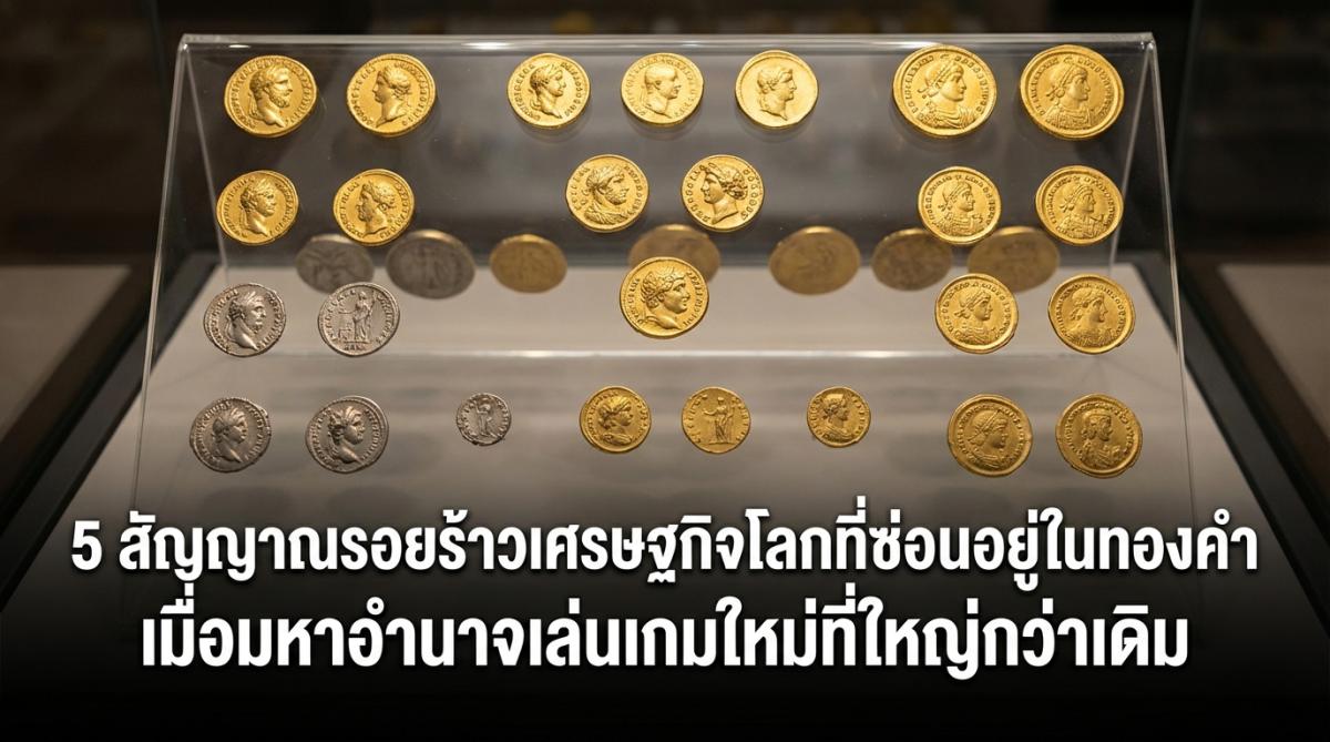 5 สัญญาณรอยร้าวเศรษฐกิจโลกที่ซ่อนอยู่ในทองคำ เมื่อมหาอำนาจเล่นเกมใหม่ที่ใหญ่กว่าเดิม