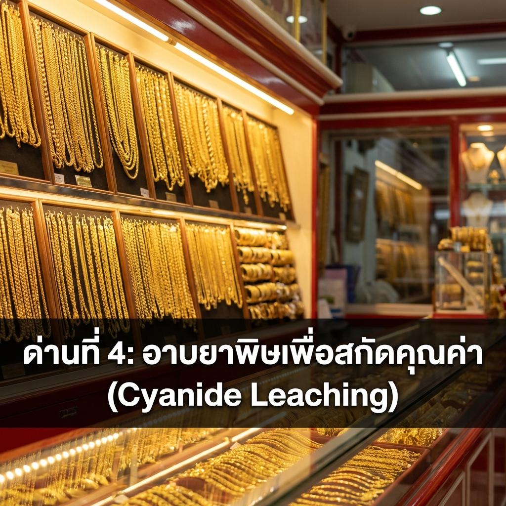 ด่านที่ 4: อาบยาพิษเพื่อสกัดคุณค่า (Cyanide Leaching)