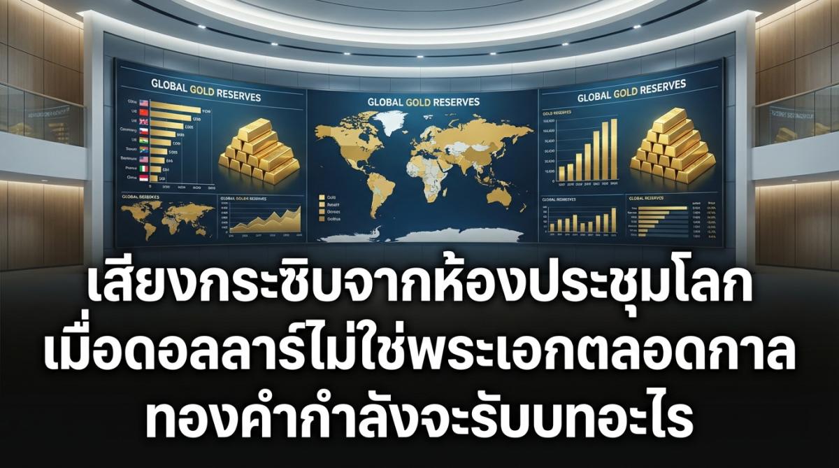 เสียงกระซิบจากห้องประชุมโลก เมื่อดอลลาร์ไม่ใช่พระเอกตลอดกาล ทองคำกำลังจะรับบทอะไร