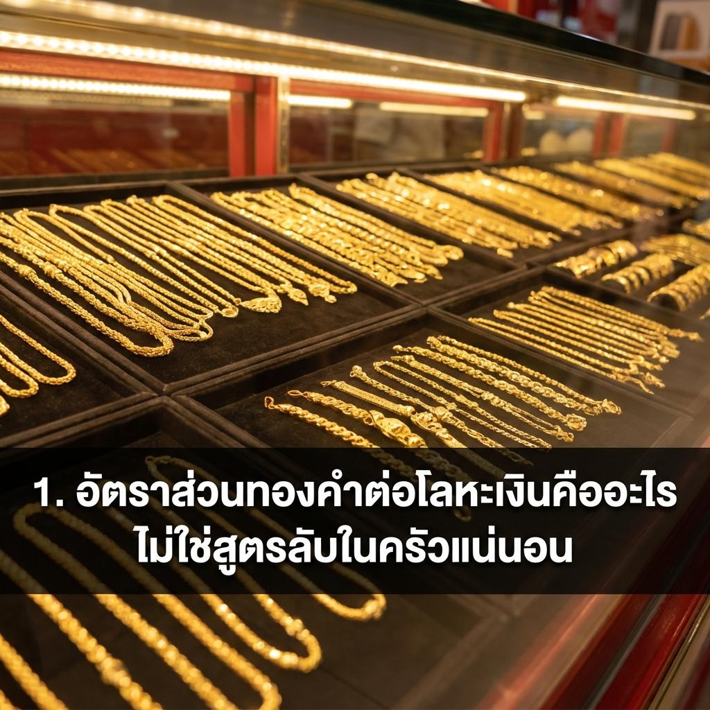 1. อัตราส่วนทองคำต่อโลหะเงินคืออะไร ไม่ใช่สูตรลับในครัวแน่นอน