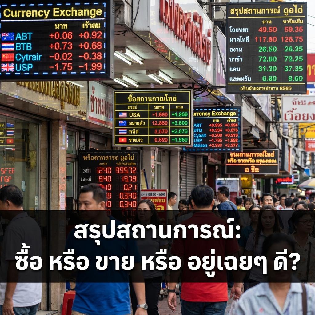 สรุปสถานการณ์: ซื้อ หรือ ขาย หรือ อยู่เฉยๆ ดี?