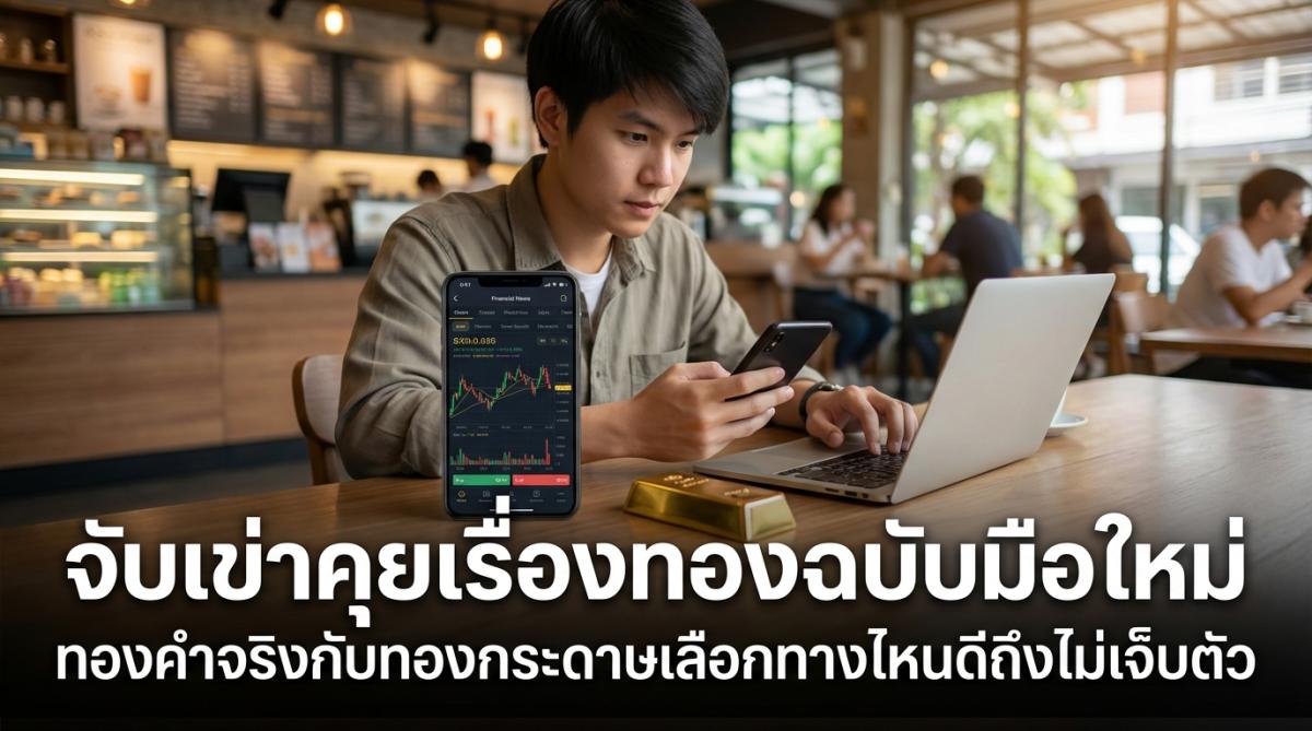 จับเข่าคุยเรื่องทองฉบับมือใหม่ ทองคำจริงกับทองกระดาษเลือกทางไหนดีถึงไม่เจ็บตัว