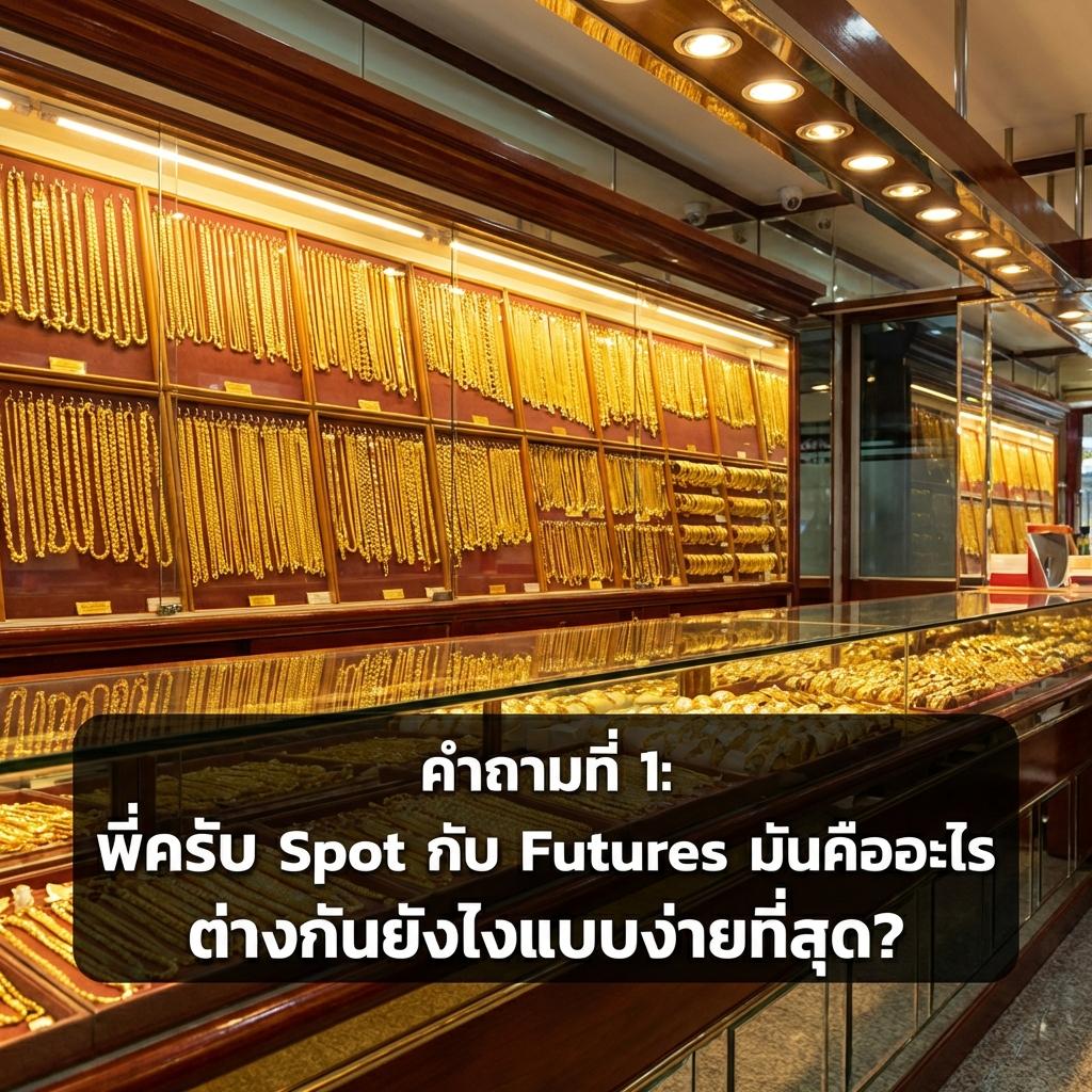 คำถามที่ 1: พี่ครับ Spot กับ Futures มันคืออะไร ต่างกันยังไงแบบง่ายที่สุด?