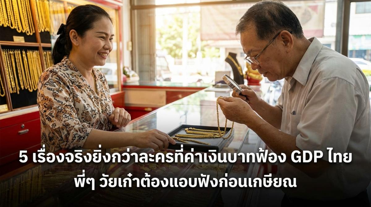 5 เรื่องจริงยิ่งกว่าละครที่ค่าเงินบาทฟ้อง GDP ไทย พี่ๆ วัยเก๋าต้องแอบฟังก่อนเกษียณ