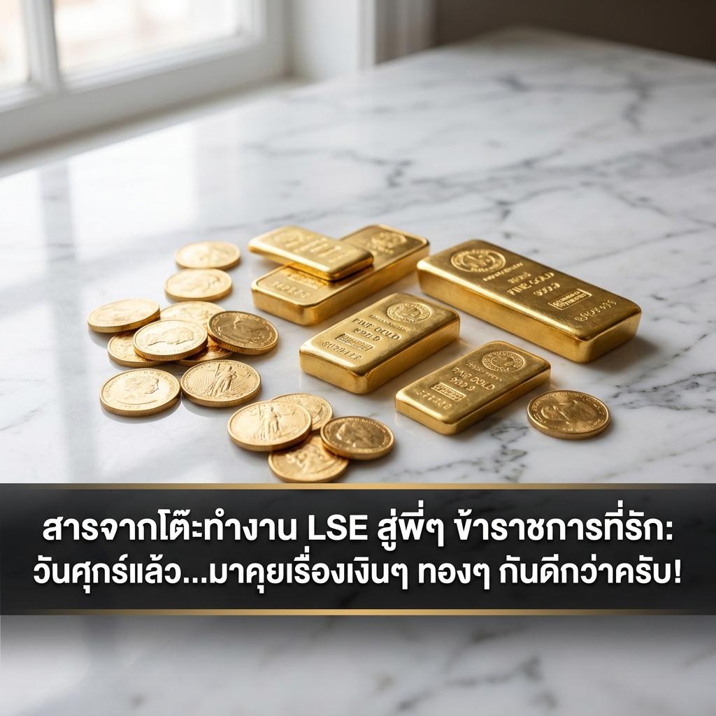 สารจากโต๊ะทำงาน LSE สู่พี่ๆ ข้าราชการที่รัก: วันศุกร์แล้ว...มาคุยเรื่องเงินๆ ทองๆ กันดีกว่าครับ!