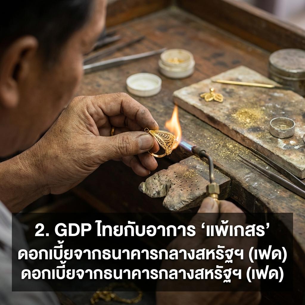 2. GDP ไทยกับอาการ 'แพ้เกสร' ดอกเบี้ยจากธนาคารกลางสหรัฐฯ (เฟด)