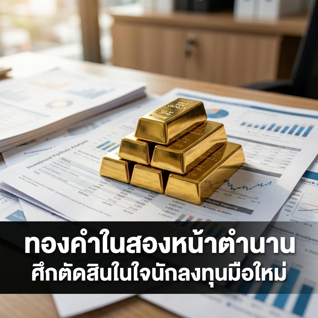 ทองคำในสองหน้าตำนาน ศึกตัดสินในใจนักลงทุนมือใหม่
