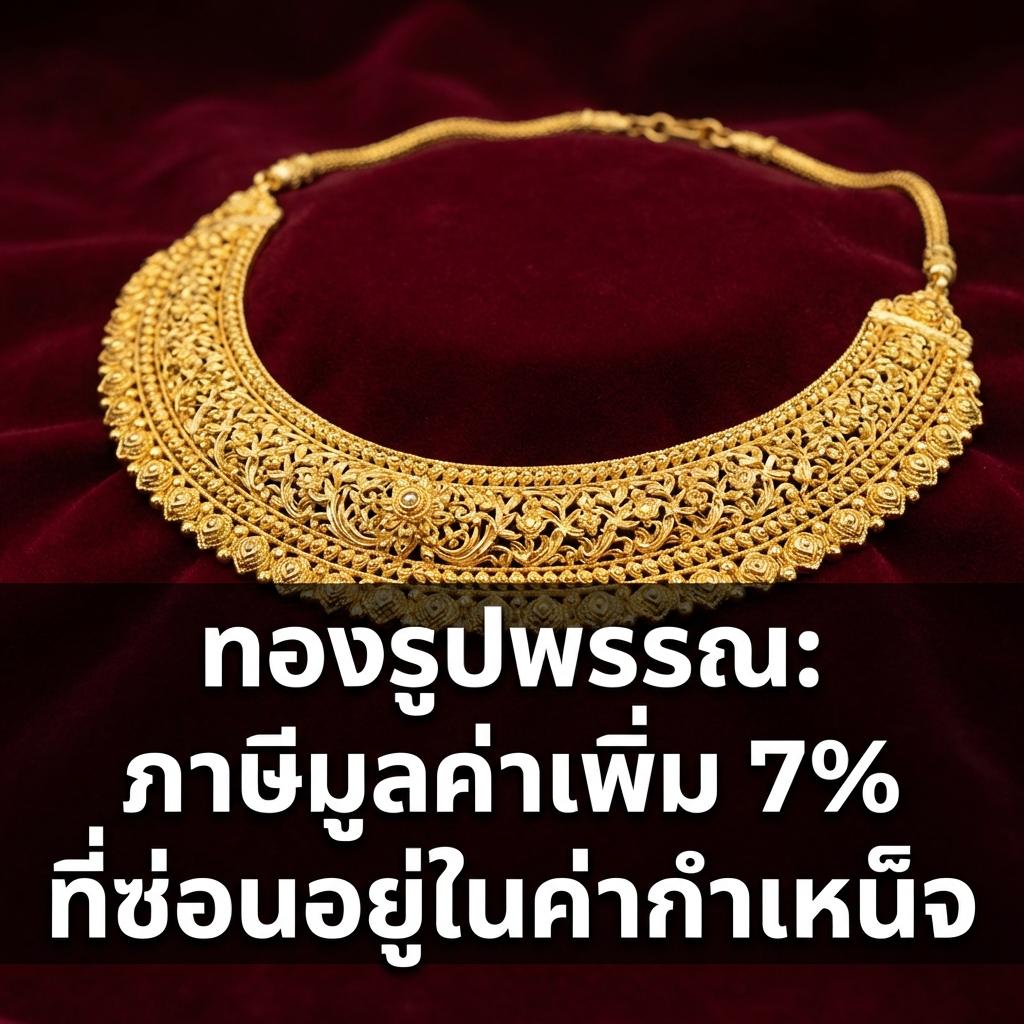 ทองรูปพรรณ: ภาษีมูลค่าเพิ่ม 7% ที่ซ่อนอยู่ในค่ากำเหน็จ