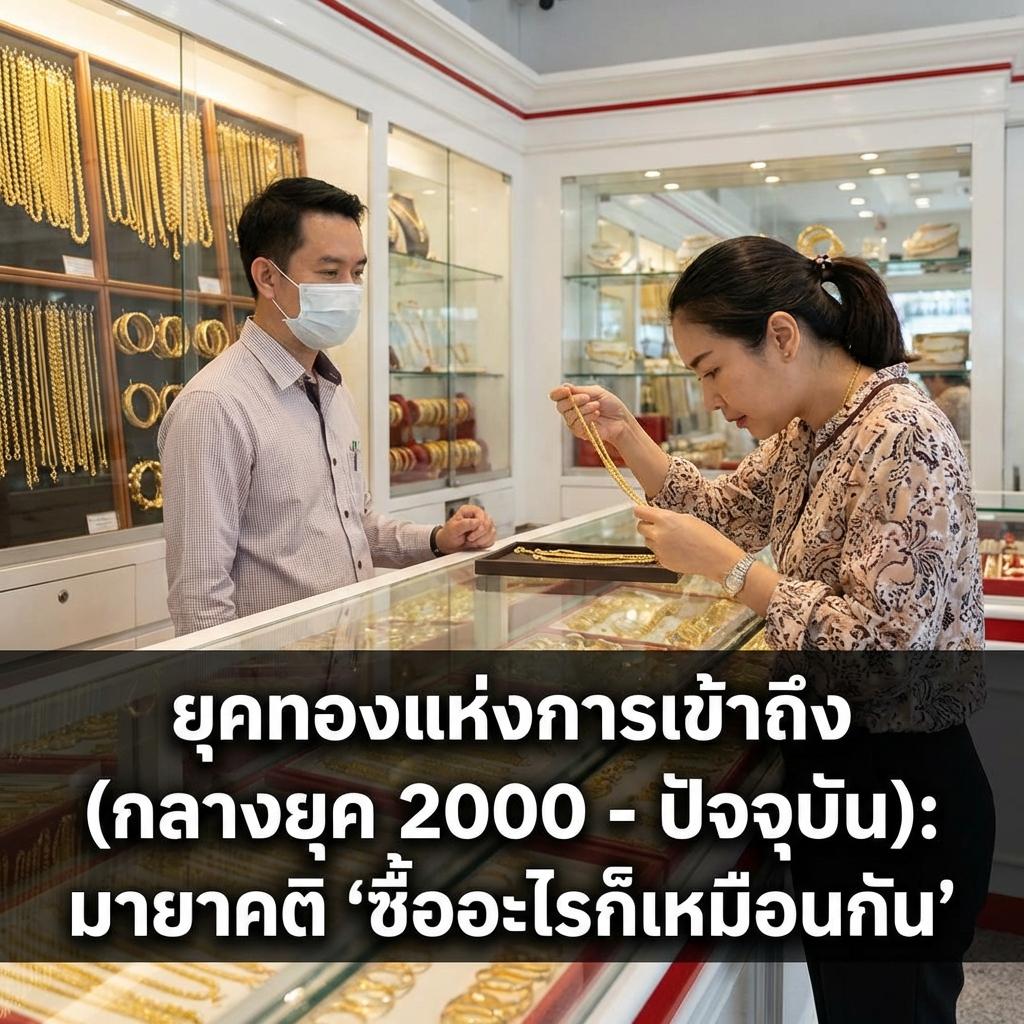 ยุคทองแห่งการเข้าถึง (กลางยุค 2000 - ปัจจุบัน): มายาคติ 'ซื้ออะไรก็เหมือนกัน'