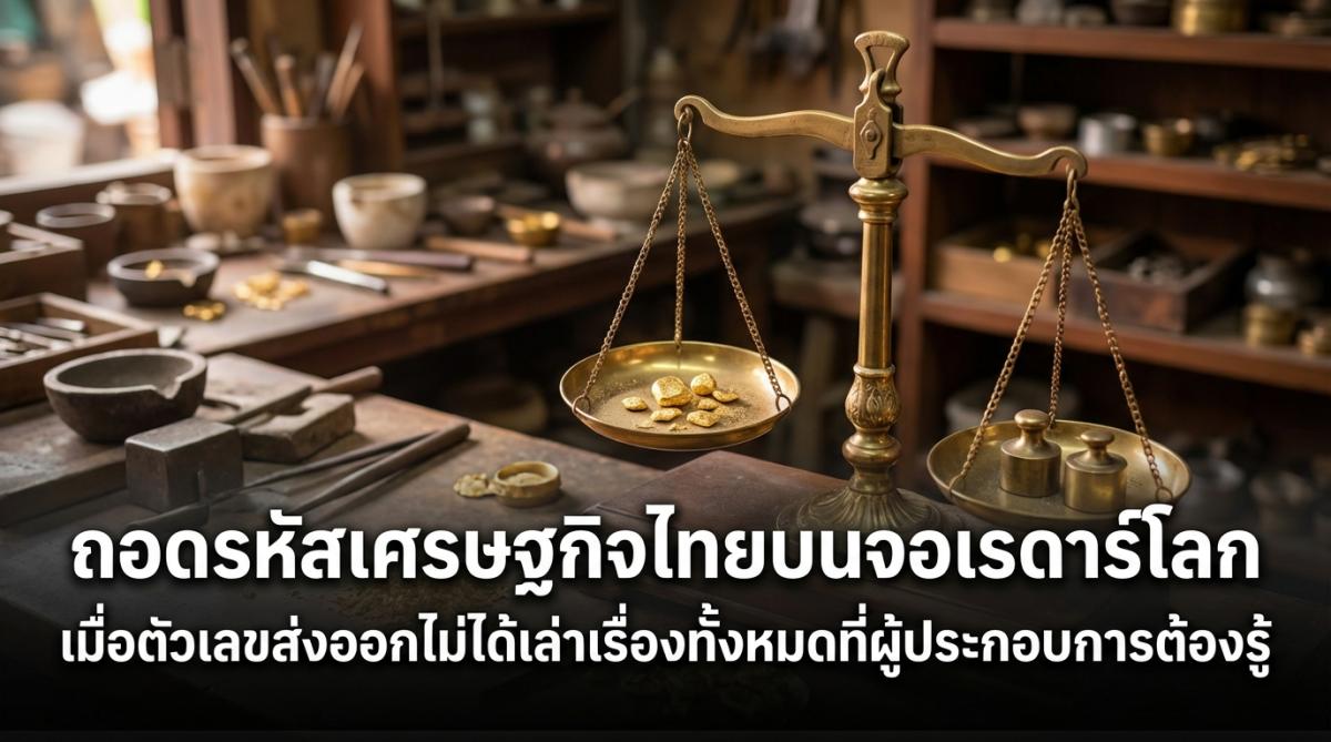 ถอดรหัสเศรษฐกิจไทยบนจอเรดาร์โลก เมื่อตัวเลขส่งออกไม่ได้เล่าเรื่องทั้งหมดที่ผู้ประกอบการต้องรู้