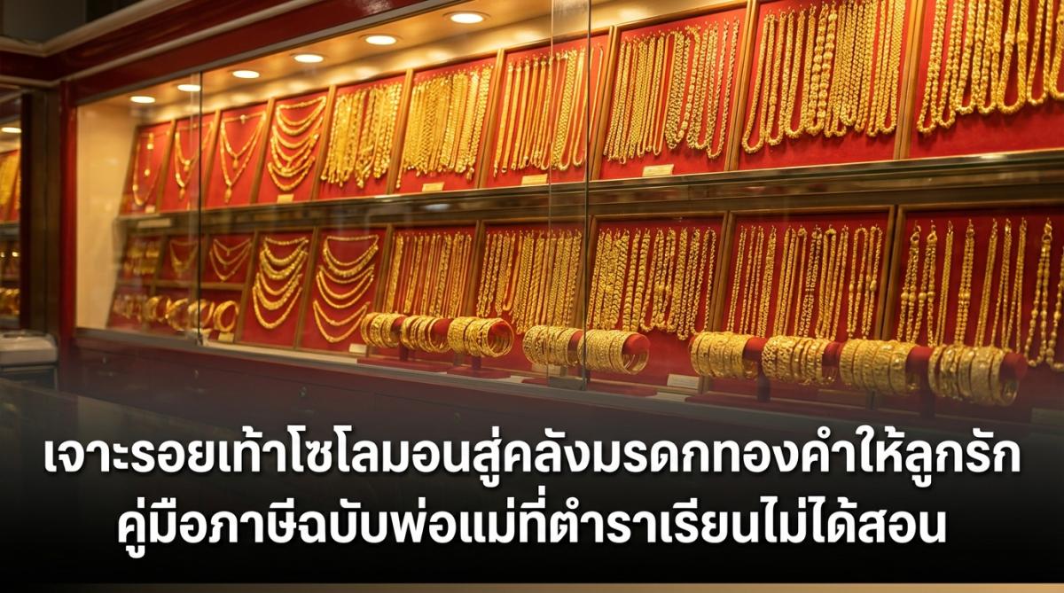 เจาะรอยเท้าโซโลมอนสู่คลังมรดกทองคำให้ลูกรัก คู่มือภาษีฉบับพ่อแม่ที่ตำราเรียนไม่ได้สอน