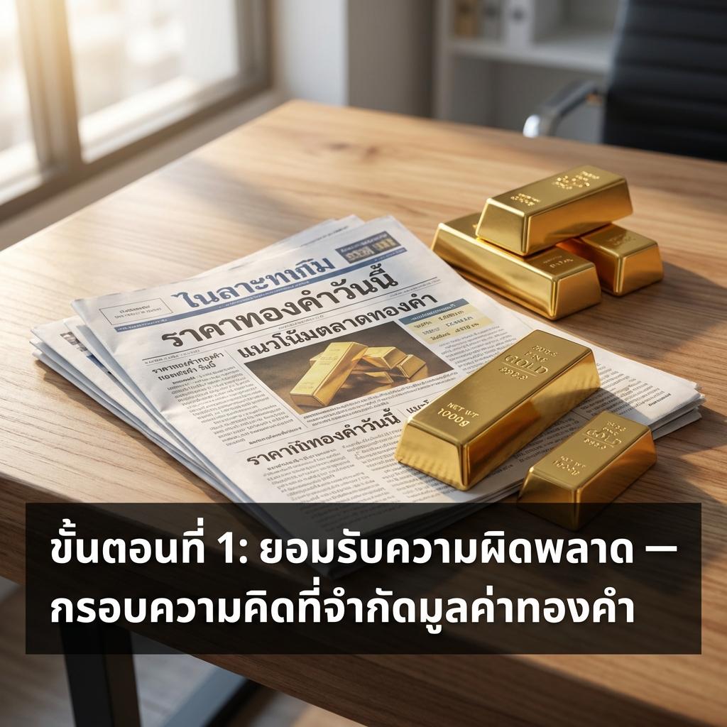 ขั้นตอนที่ 1: ยอมรับความผิดพลาด — กรอบความคิดที่จำกัดมูลค่าทองคำ