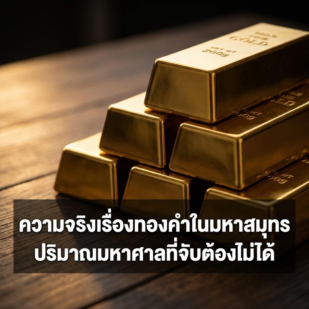 ความจริงเรื่องทองคำในมหาสมุทร ปริมาณมหาศาลที่จับต้องไม่ได้