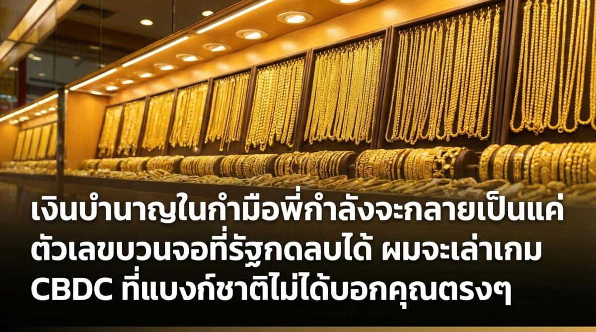 เงินบำนาญในกำมือพี่กำลังจะกลายเป็นแค่ตัวเลขบนจอที่รัฐกดลบได้ ผมจะเล่าเกม CBDC ที่แบงก์ชาติไม่ได้บอกคุณตรงๆ