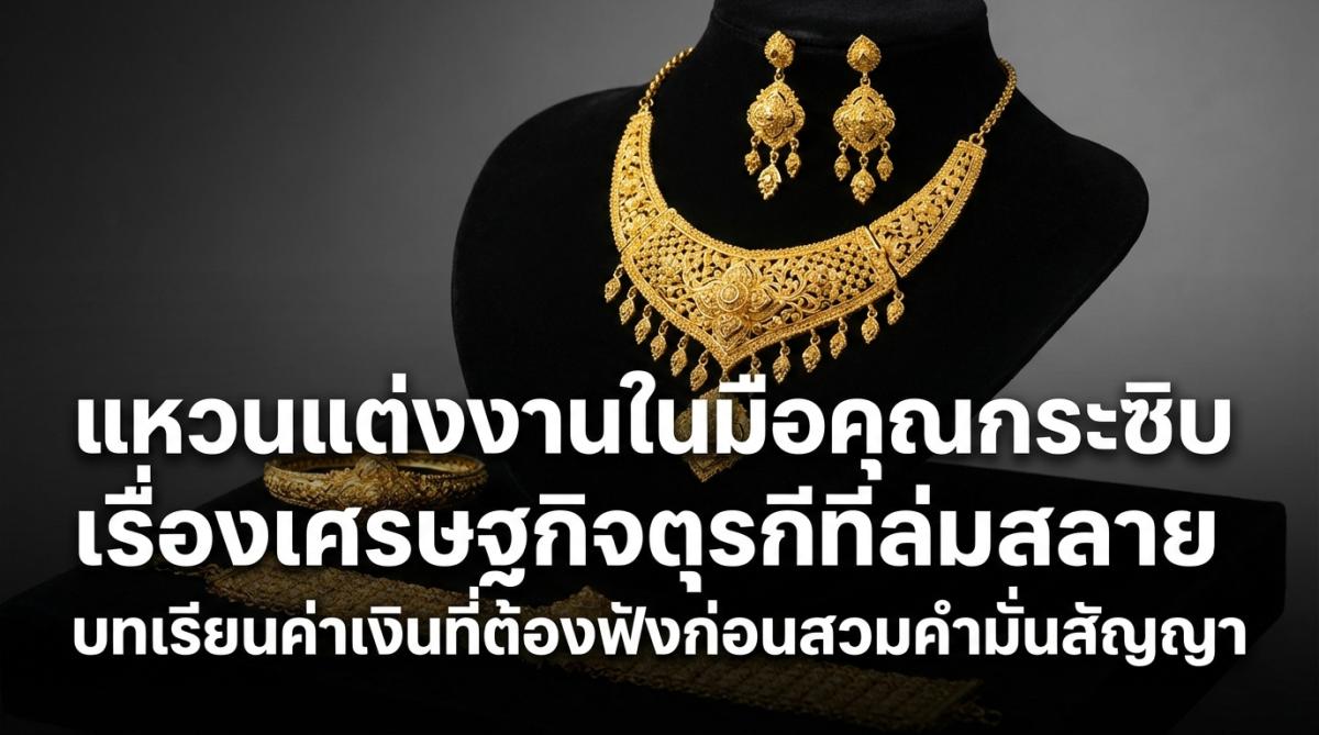 แหวนแต่งงานในมือคุณกระซิบเรื่องเศรษฐกิจตุรกีที่ล่มสลาย บทเรียนค่าเงินที่ต้องฟังก่อนสวมคำมั่นสัญญา
