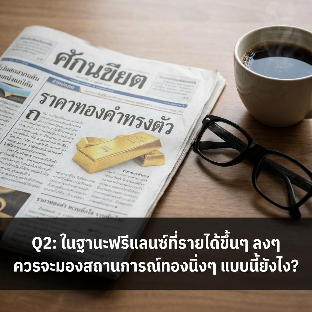 Q2: ในฐานะฟรีแลนซ์ที่รายได้ขึ้นๆ ลงๆ ควรจะมองสถานการณ์ทองนิ่งๆ แบบนี้ยังไง?