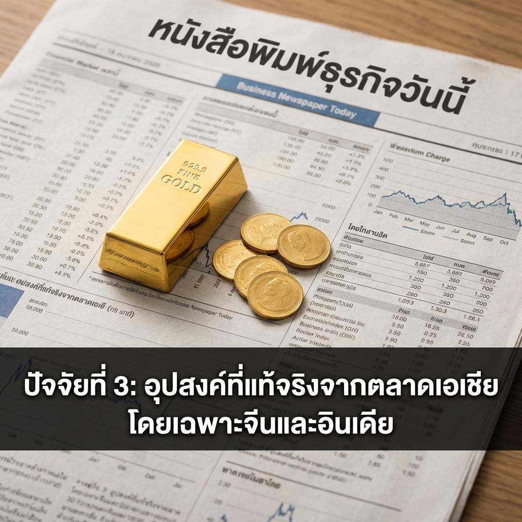 ปัจจัยที่ 3: อุปสงค์ที่แท้จริงจากตลาดเอเชีย โดยเฉพาะจีนและอินเดีย