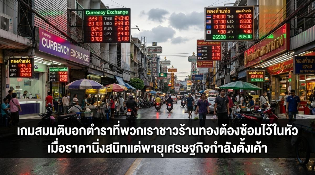 เกมสมมตินอกตำราที่พวกเราชาวร้านทองต้องซ้อมไว้ในหัว เมื่อราคานิ่งสนิทแต่พายุเศรษฐกิจกำลังตั้งเค้า