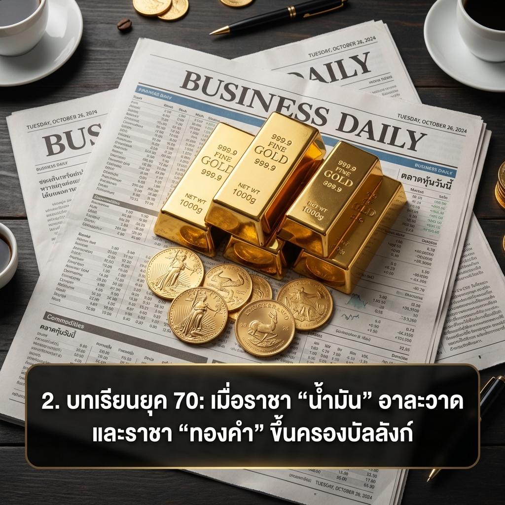 2. บทเรียนยุค 70: เมื่อราชา “น้ำมัน” อาละวาด และราชา “ทองคำ” ขึ้นครองบัลลังก์