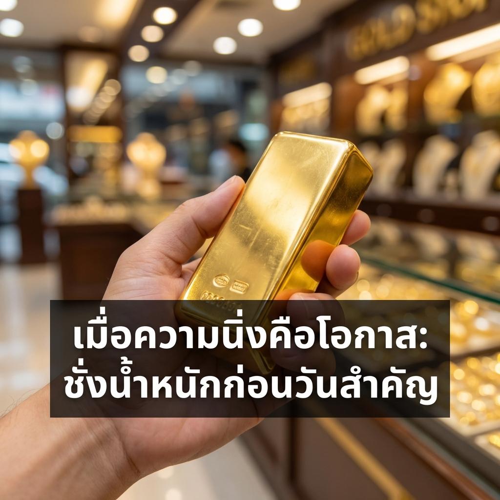 เมื่อความนิ่งคือโอกาส: ชั่งน้ำหนักก่อนวันสำคัญ