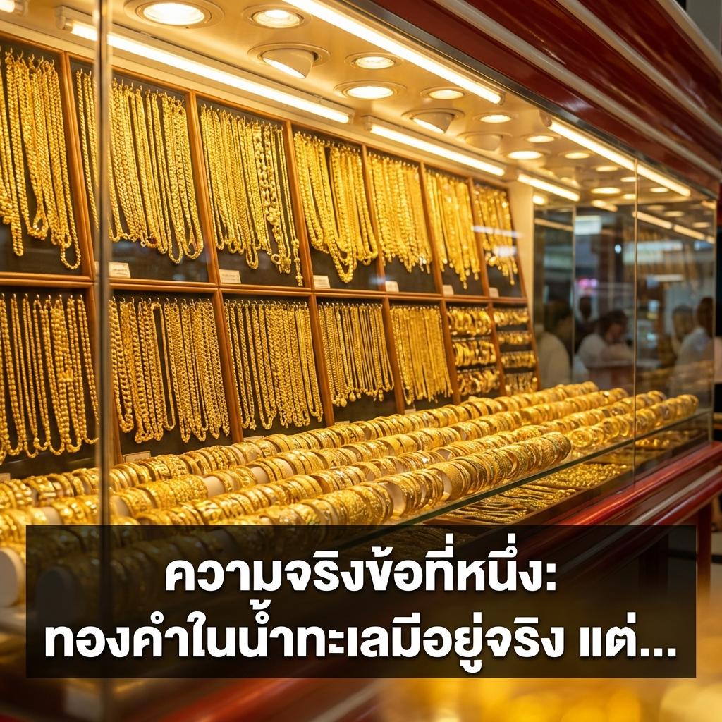 ความจริงข้อที่หนึ่ง: ทองคำในน้ำทะเลมีอยู่จริง แต่...