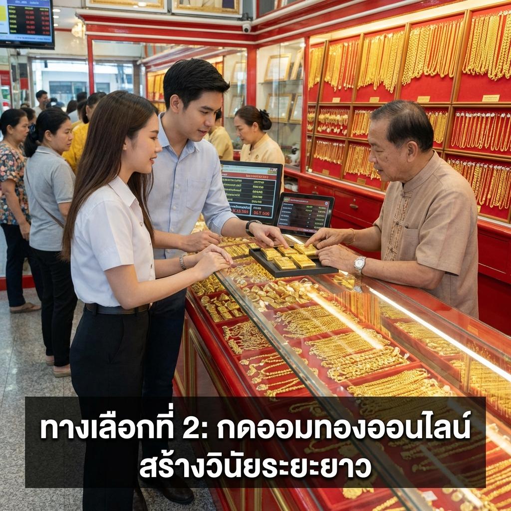 ทางเลือกที่ 2: กดออมทองออนไลน์ สร้างวินัยระยะยาว