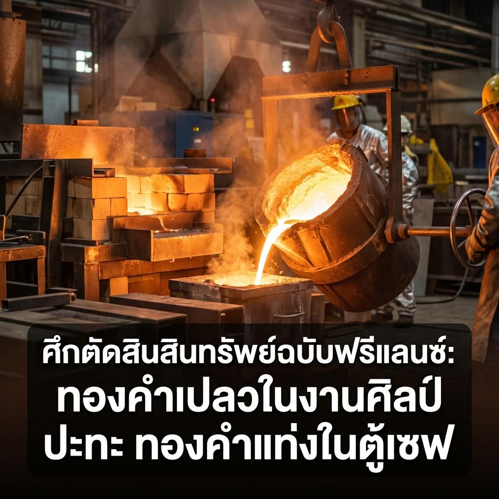 ศึกตัดสินสินทรัพย์ฉบับฟรีแลนซ์: ทองคำเปลวในงานศิลป์ ปะทะ ทองคำแท่งในตู้เซฟ