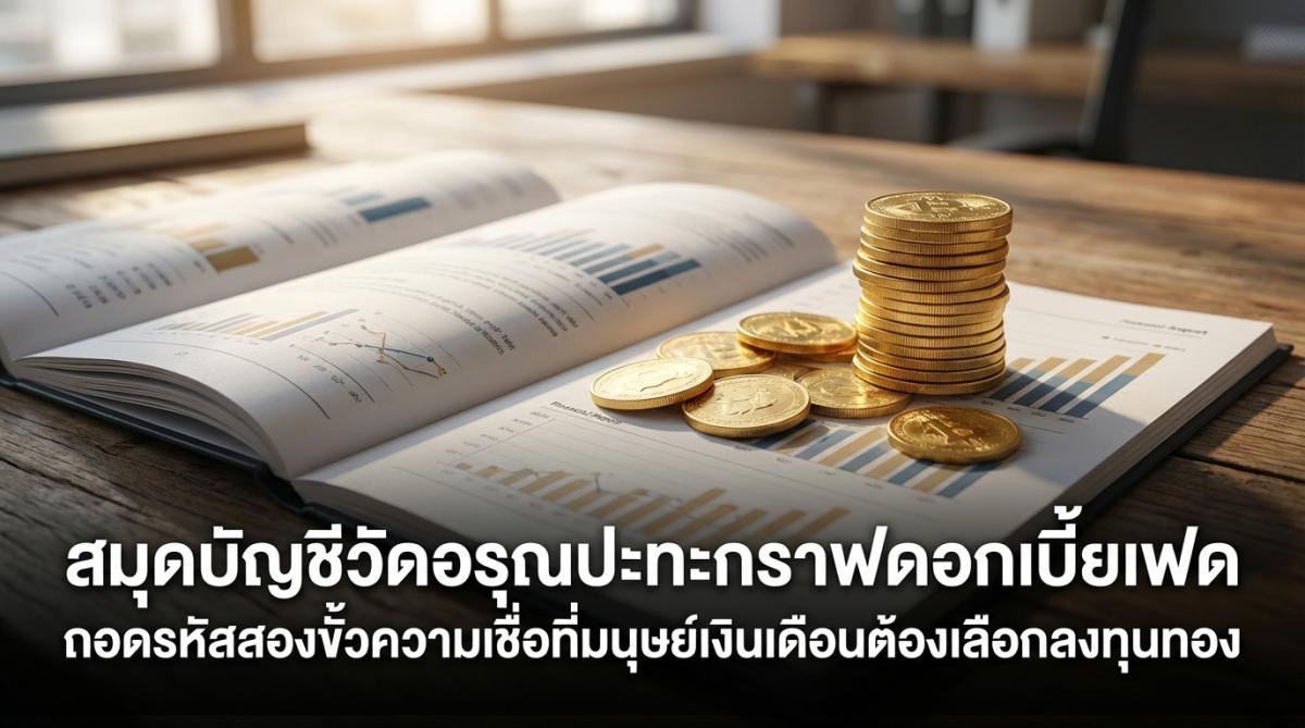 สมุดบัญชีวัดอรุณปะทะกราฟดอกเบี้ยเฟด ถอดรหัสสองขั้วความเชื่อที่มนุษย์เงินเดือนต้องเลือกลงทุนทอง