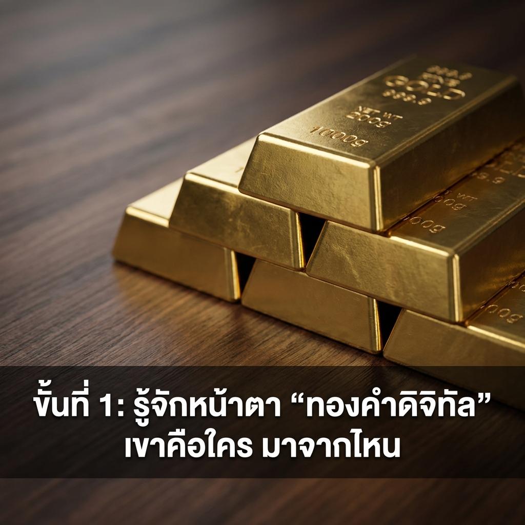 ขั้นที่ 1: รู้จักหน้าตา “ทองคำดิจิทัล” เขาคือใคร มาจากไหน