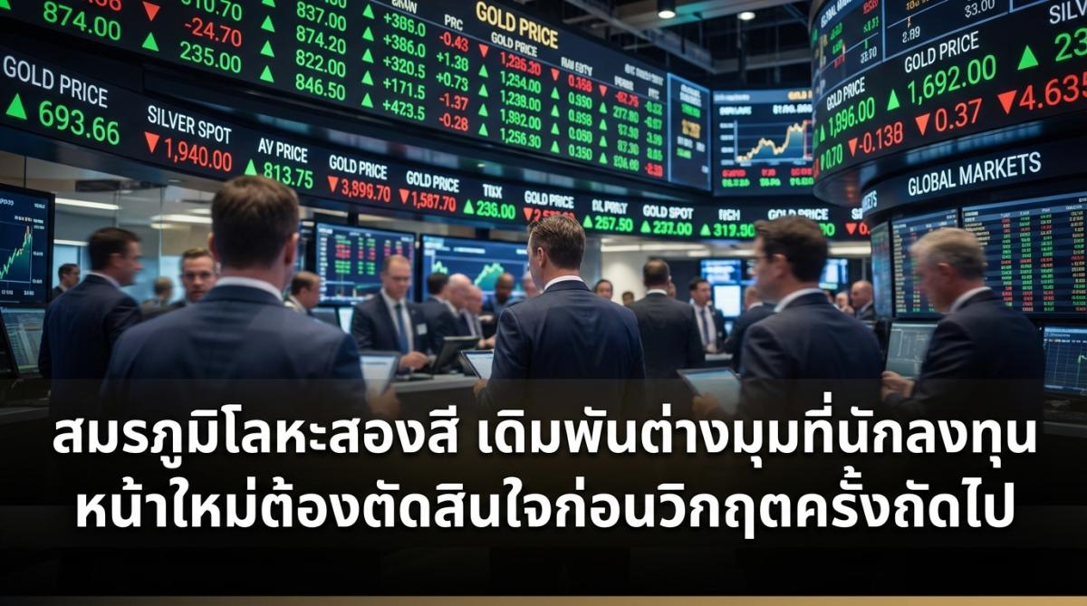 สมรภูมิโลหะสองสี เดิมพันต่างมุมที่นักลงทุนหน้าใหม่ต้องตัดสินใจก่อนวิกฤตครั้งถัดไป