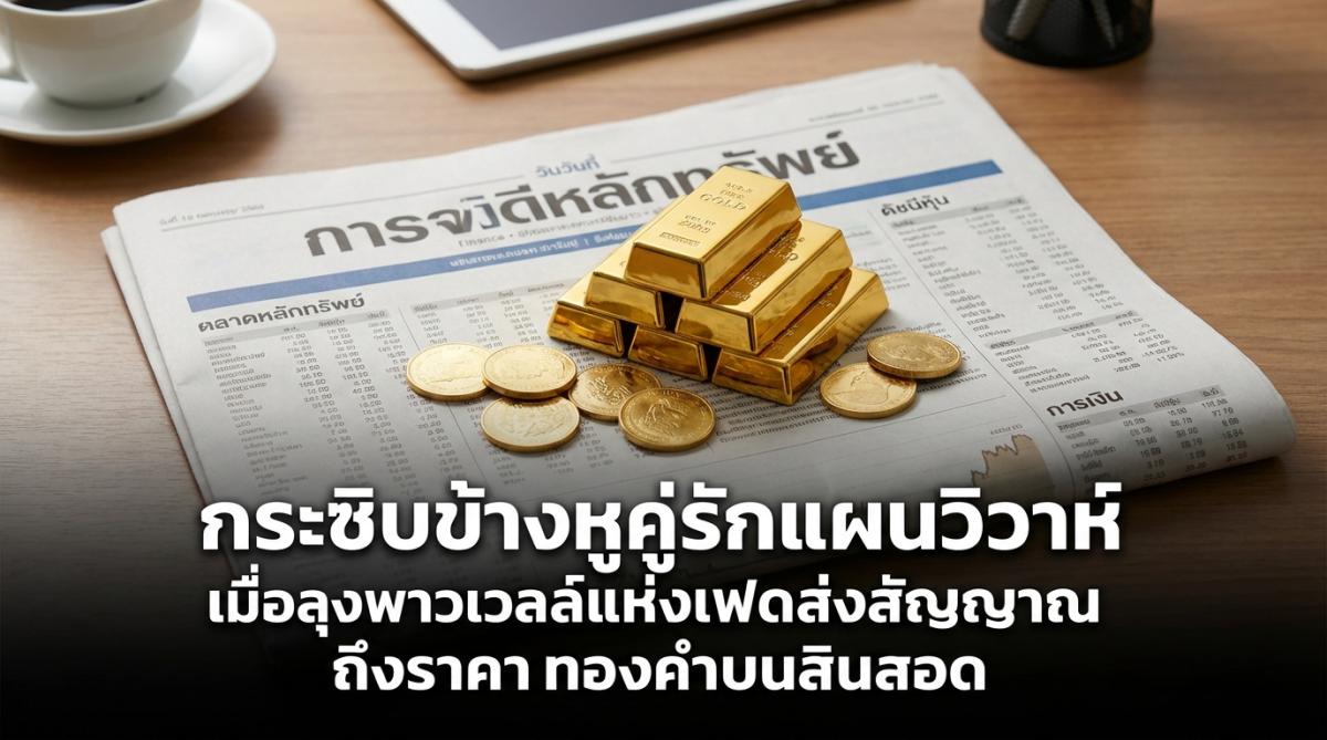 กระซิบข้างหูคู่รักแผนวิวาห์ เมื่อลุงพาวเวลล์แห่งเฟดส่งสัญญาณถึงราคาทองคำบนสินสอด