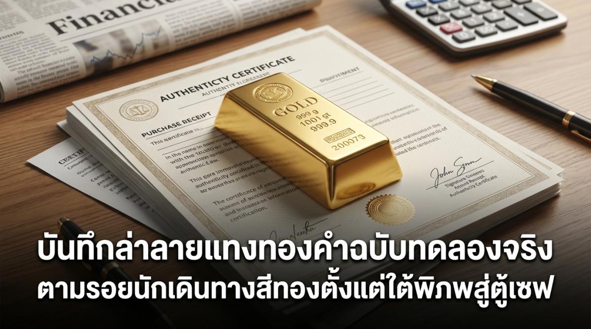 บันทึกล่าลายแทงทองคำฉบับทดลองจริง ตามรอยนักเดินทางสีทองตั้งแต่ใต้พิภพสู่ตู้เซฟ